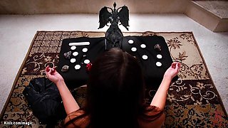 Bound spreaded babe fucked by family