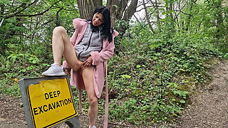 Outdoors Naked Gaping and Pissing