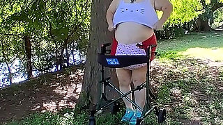 BBW Nurse Vicki Is Taking a Stroll in Her Hello Kitty Bathing Suit a Bikini! What Else Does She Do!