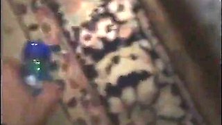 Thirsty PLUMPER Biotch Gets Trio Black and White Lollipops Inwards Her Deep Crevices