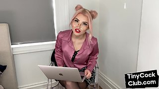 Pathetic tiny male pole incel minimized by femdom