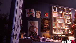 Gwen Stacy & Spider-man - Christmas Holidays 3D Sex Animation
