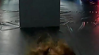 Brunette Slut Gangbanged and Bukkake-covered by Multiple Cocks