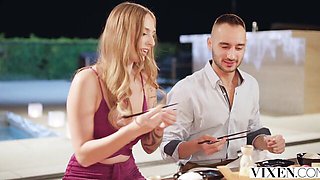 Vixen featuring Angel Youngs's kissing scene