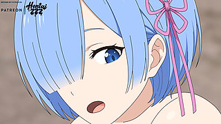 Rem POV Creampie Uncensored Re Zero Hentai Animation Blowjob Doggystyle