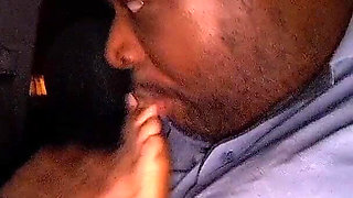 Nola Car Session with Que's Hood Creole Soles Nude Toes Dry Footjob