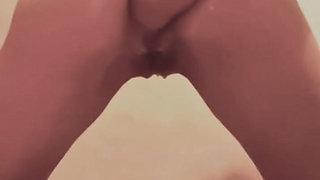 Athena fisting and gaping her ass