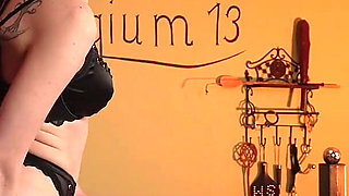 Facesitting Tease Pussy Gliding on Locked Cock