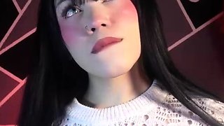 Shemale tranny enjoying solo masturbation