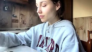 Pretty Russian Smoking