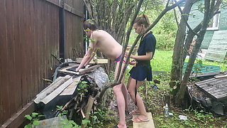 Anastasia Mistress outdoor fuck strapon anal