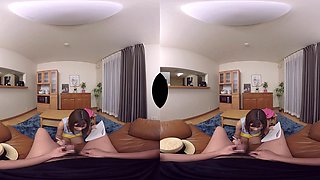 Japanese Explores VR Toilet POV With Sensual Masturbation