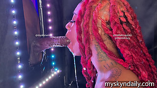 Throat Goat Gets a Big Black Dick