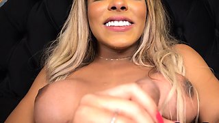 Oiled curvy Trans Latina fucked