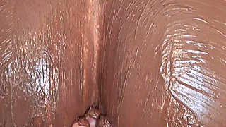 Hotwife teasing with chocolate easter