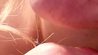 Naughty Blonde in the Bathroom