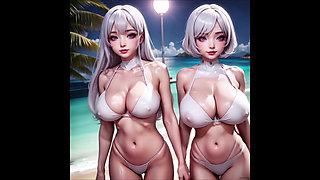 Massive Tits Jiggle: Semi-realistic Ai Softcore Tease