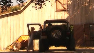 Blonde Babe Gets Hardcore Fucked in the Barn