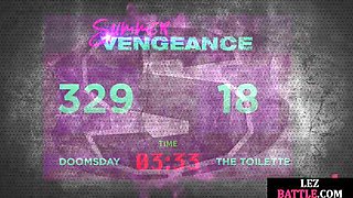 Lez ink wrestler pussyfingered by rival