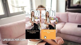 Alexis Crystal & Leya Desantis Shared Between Two Hungry Cocks