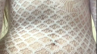 Mistress Julia JOI - Sheer White Dress, Nipple Clamps, Trimmed Pussy & Verbal Humiliation