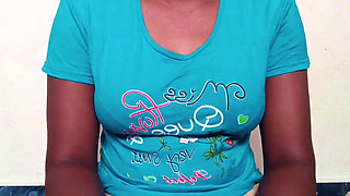 Ammu Showing Boobs with Oil Massage