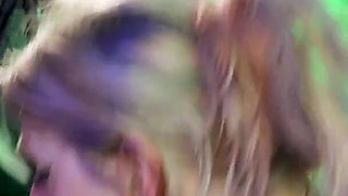 Blonde Bimbo Sucks Dick and Takes a Facial