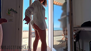 What if the neighbors catch us fucking in the open window? projectfundiary