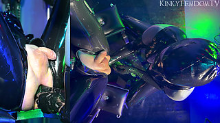 Heavy Rubber Double Fisting Birds Eye 4K Ft Mistress Lunatika