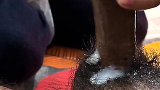 Hot Beautiful Desi Indian Wife Gave Her Husband a Relaxing Handjob