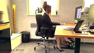 Boss fucks secretary rough in the office
