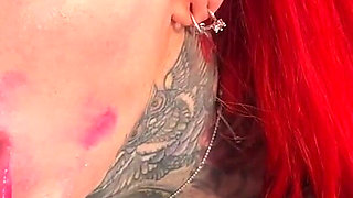 Latex Hobby Slut Fucks Stranger in the Men's Restroom!