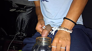 Filling a jar