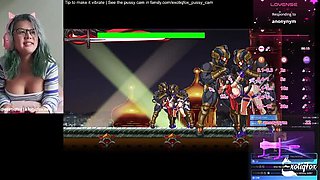 Horny Filipina Gamer Plays Hentai Game and Fingers Her Tight Pussy to OMG Orgasm Live