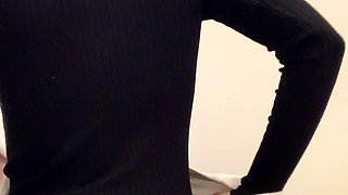 Sexy black amateur caught taking a shower on hidden cam