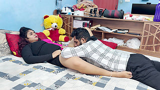 Malayali Girl Boss Hot Hard Fuck with Men Staff in Bedroom