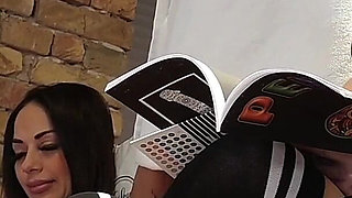 Two Hot Sexy MILF Wives Play with a Small Dick Guy and Leave Him Frustrated After Giving a Slow Handjob by Cock Teasing