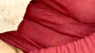 Bog boobs show in red saree Hot indian stepsister Sunni bhabhi