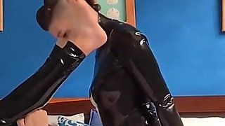 Virgin Fucked on the Bed by Latex Goddess