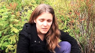 creampie Luxury Brunette And Outdoor Masturbation