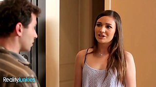 Realityjunkies - fresh babysitter can’t fight back her manager and gets bent over for heavy porno