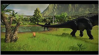 T Rex Vs Giga Vs Spino Vs Therizinosaurus - Jurassic World Evolution