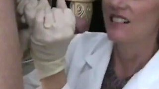 Dr Grannie Immense Time Fellatio Exam