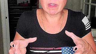 Brunette solo darling masturbating at home