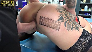 Pascal White Pounds Tattooed Blonde Endy Doll in Garage