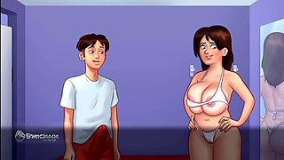 Fucking cartoons, big tits natural, video game
