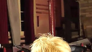 Slut Kika was tied up and whipped by two Mistress