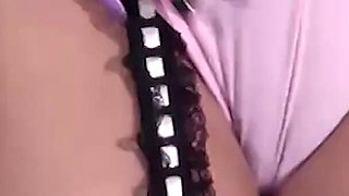 Pink Lingerie Purple Vibe