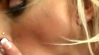 Blonde MILF fucked and facialized in the office