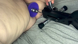 BBW Takes on Big Dildo